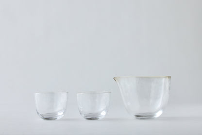 Edo Glass Japanese Sake Set