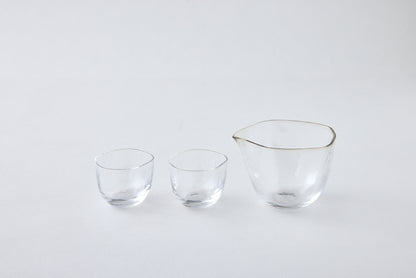 Edo Glass Japanese Sake Set