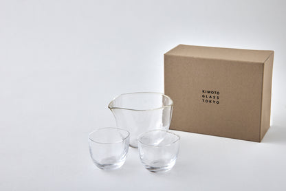 Edo Glass Japanese Sake Set