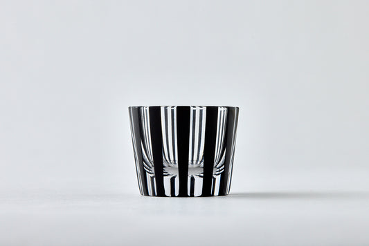 Edokiriko Stripe Japanese Sake Glass