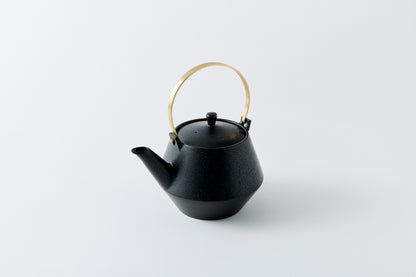 Clay Teapot with Brass Handle