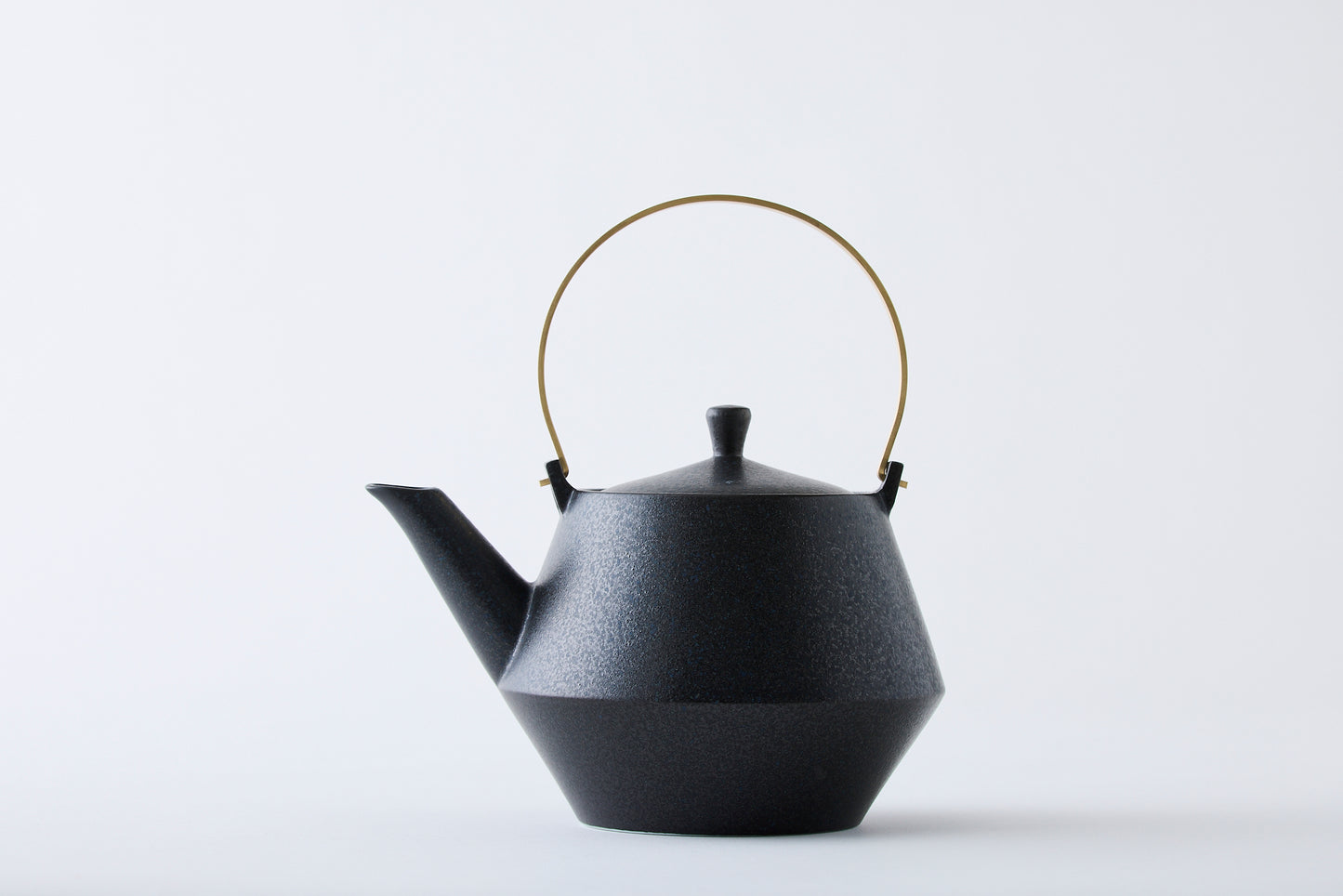 Clay Teapot with Brass Handle