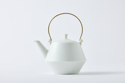 Clay Teapot Mini with Brass Handle