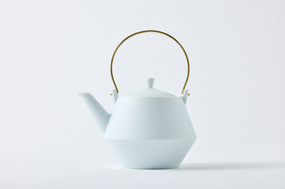 Clay Teapot Mini with Brass Handle