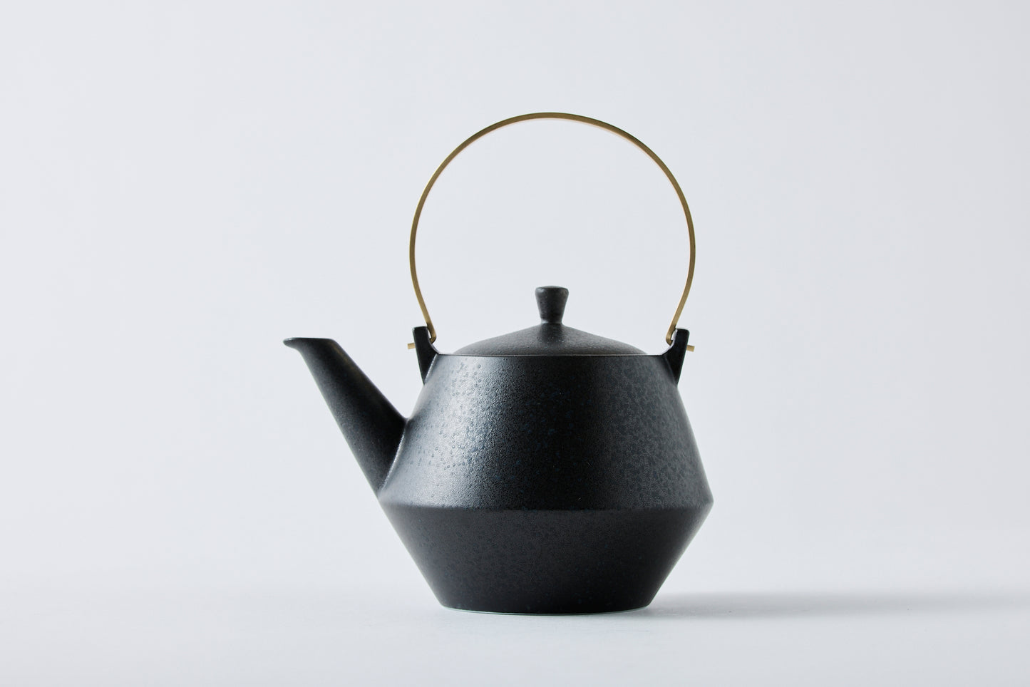 Clay Teapot Mini with Brass Handle