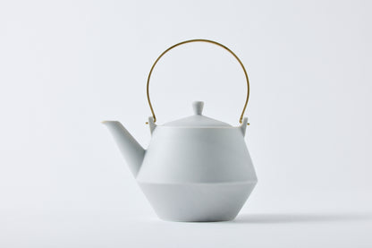 Clay Teapot Mini with Brass Handle