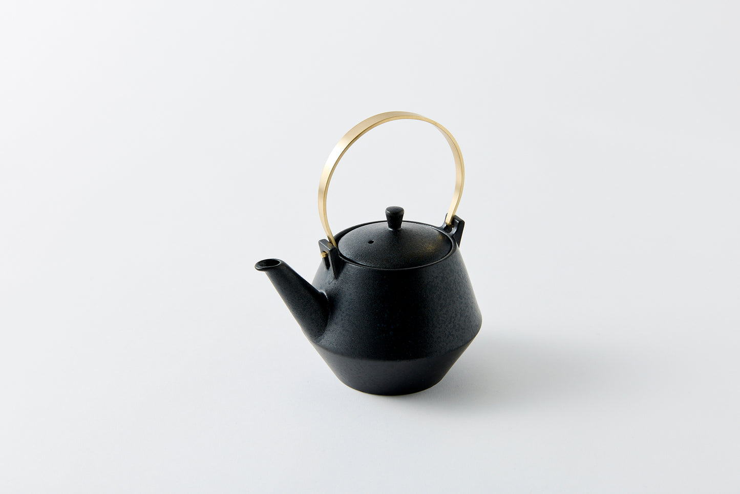 Clay Teapot Mini with Brass Handle