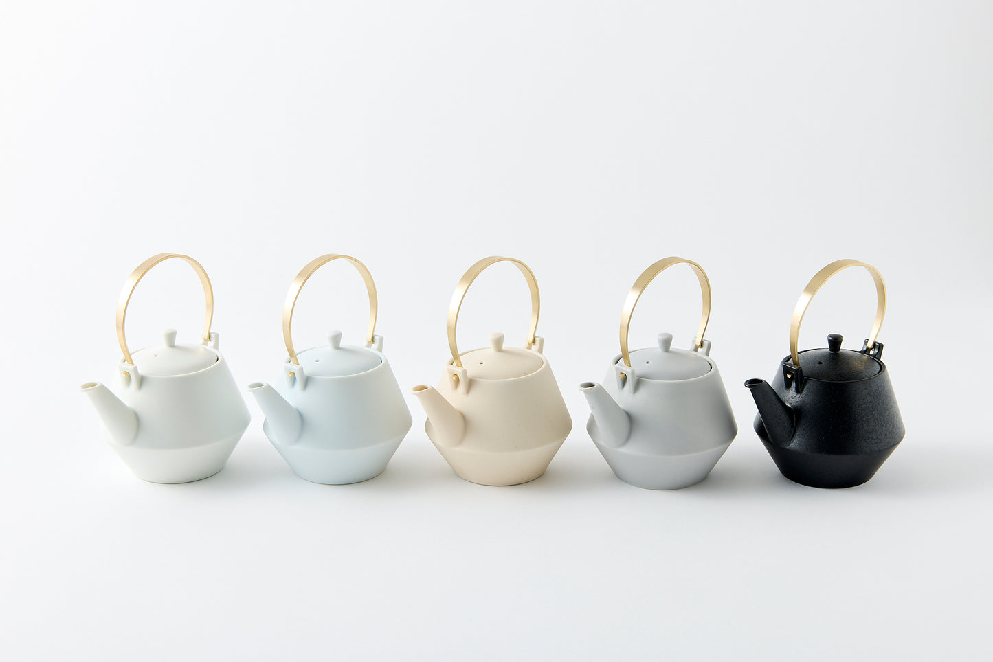 Clay Teapot Mini with Brass Handle