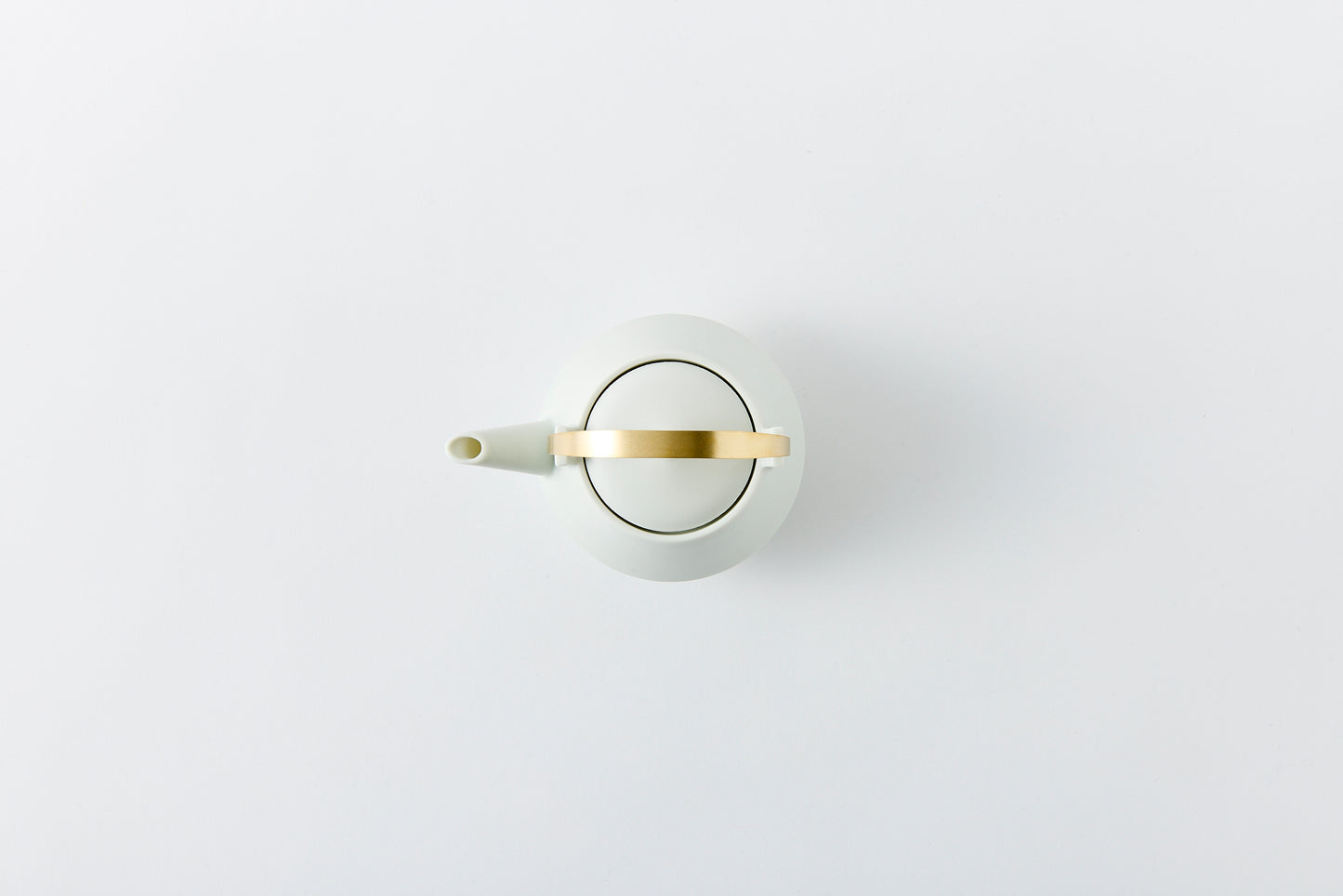 Clay Teapot Mini with Brass Handle