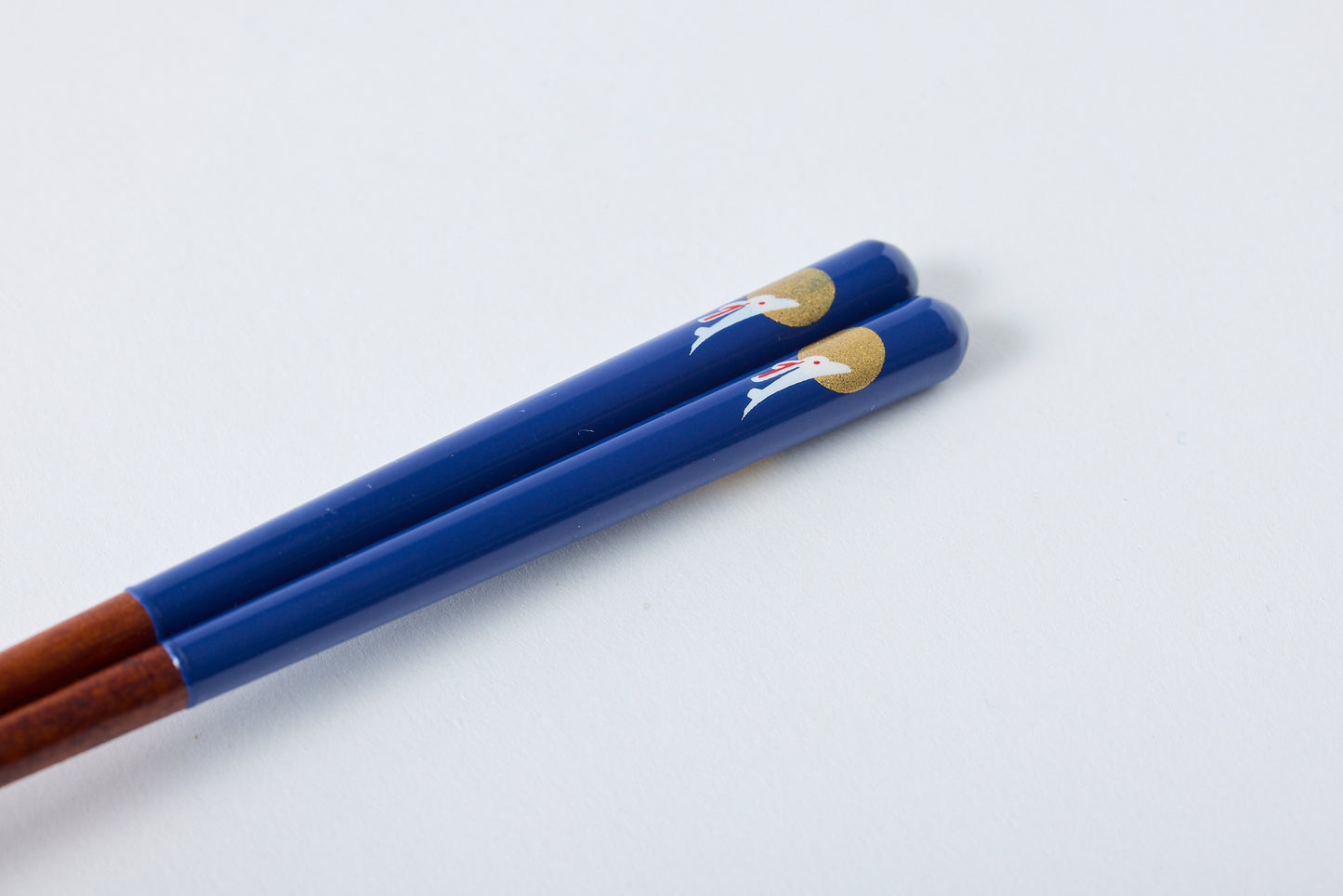 Dishwasher-Safe Chopsticks Moon Rabbit Blue 14.5cm