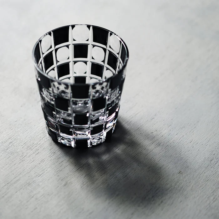 Edokiriko Tamaichimatsu "玉市松" Old Fashioned Mini Glass