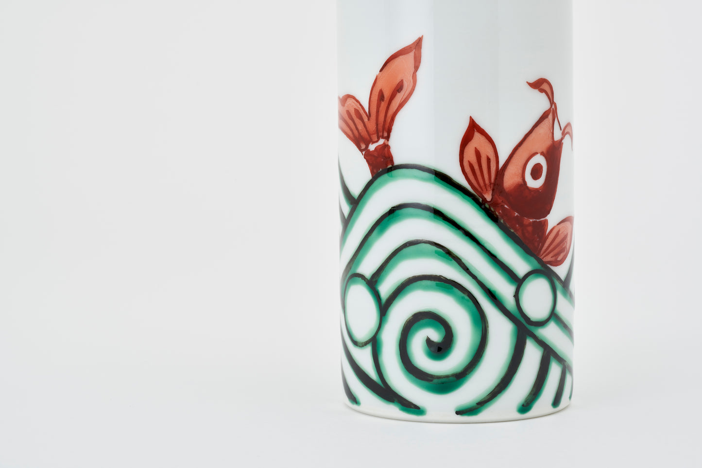 Flower Vase [Carp and Wave]