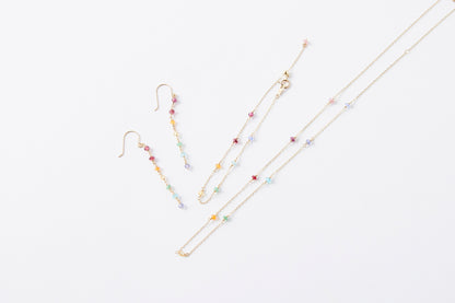 [ BASIC ] Multicolor Station Necklace