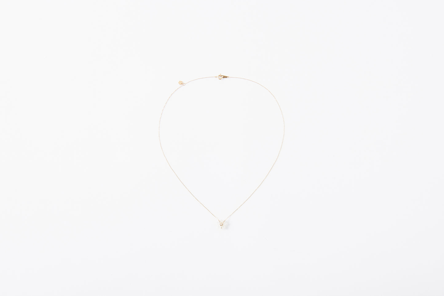 [ Fleur - Jasmine - ] Fleur blance Diamant Necklace S