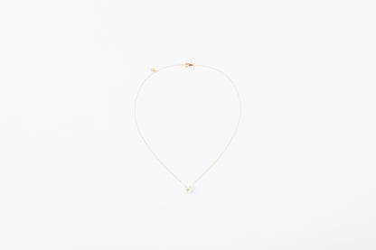 [ Fleur - Jasmine - ] Fleur blance Diamant Necklace S