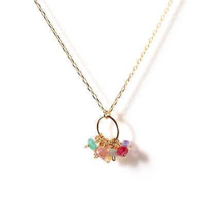 [ BASIC ] Multicolor Stone Necklace