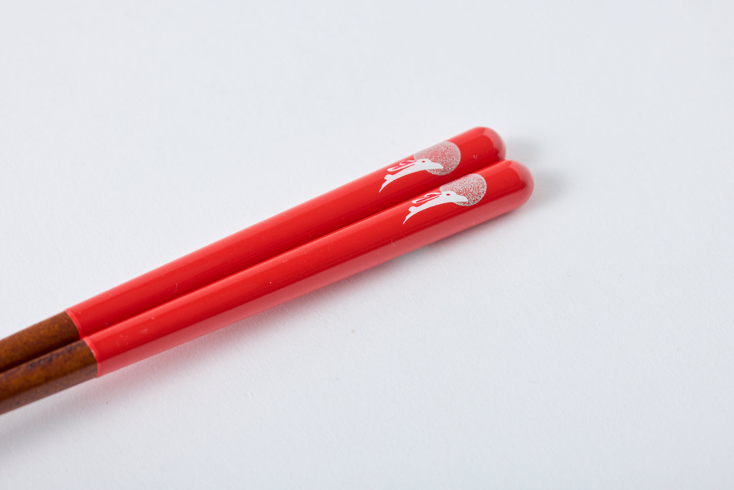 Dishwasher-Safe Chopsticks Moon Rabbit Red 14.5cm