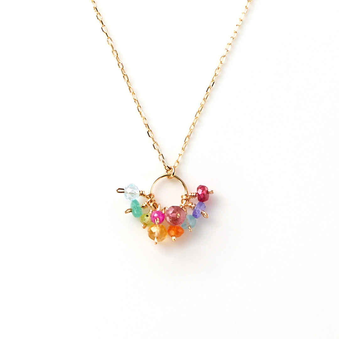 [ BASIC ] Multicolor Stone Necklace