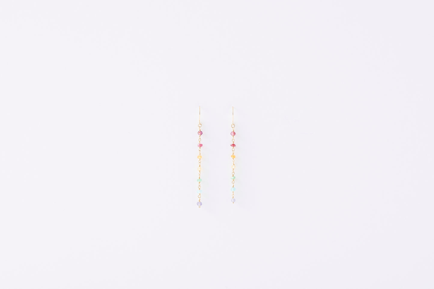 [ BASIC ] Multicolor Stone Pierced Earrings