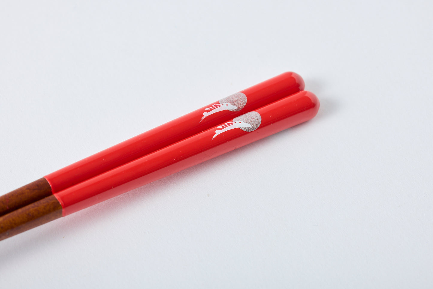 Dishwasher-Safe Chopsticks Moon Rabbit Red 18cm