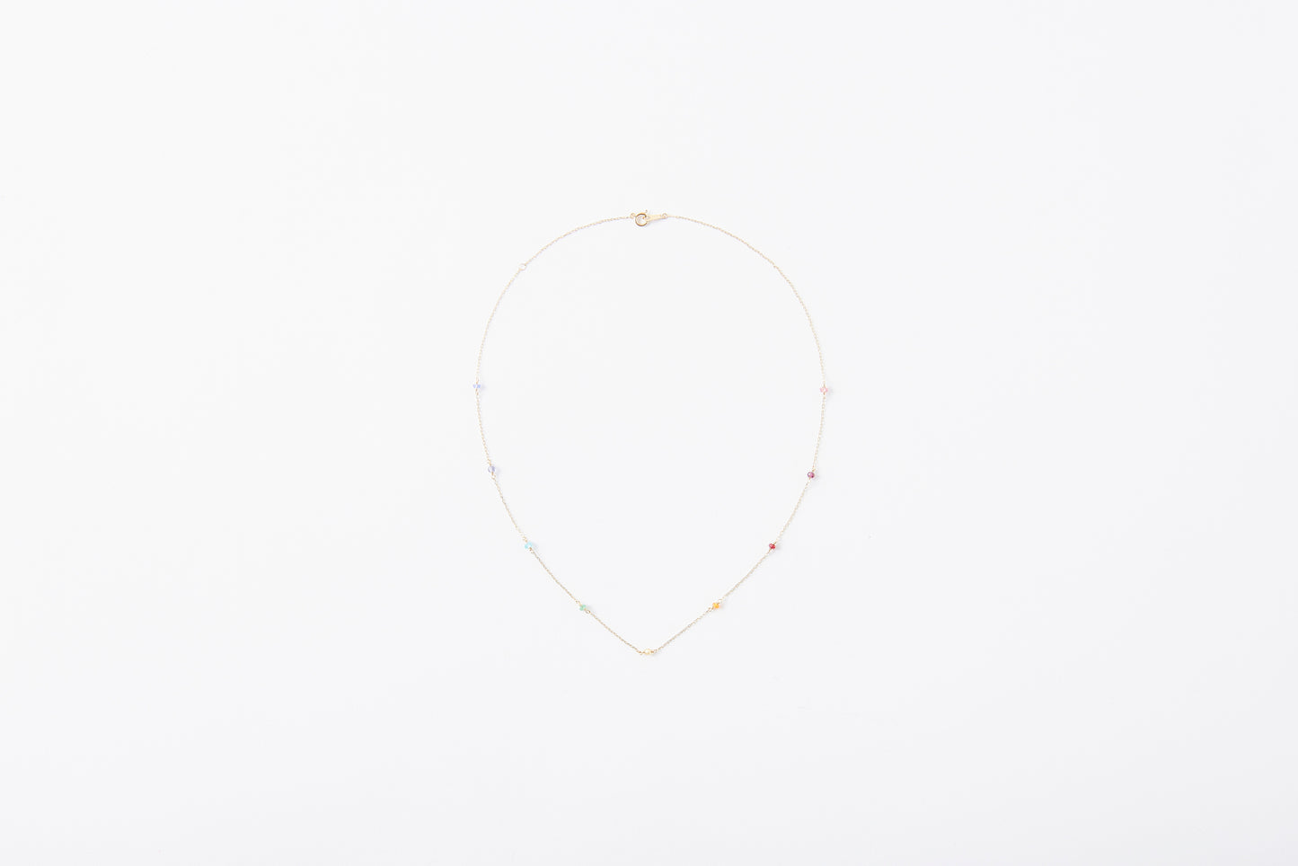 [ BASIC ] Multicolor Station Necklace