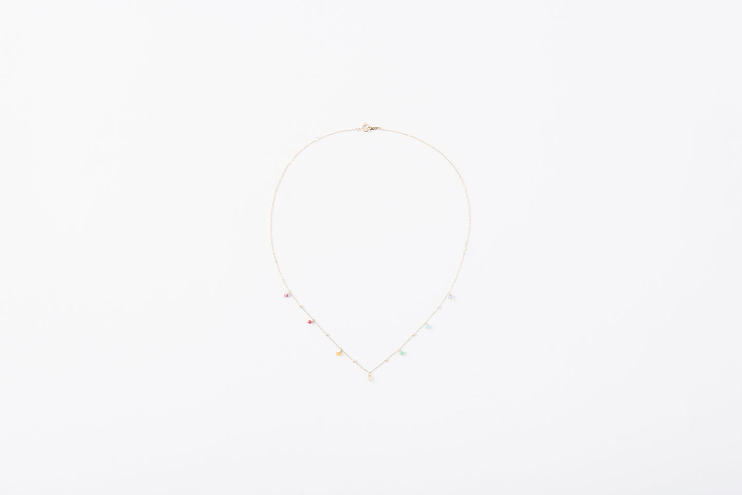 [ BASIC ] Multicolor Stone Necklace