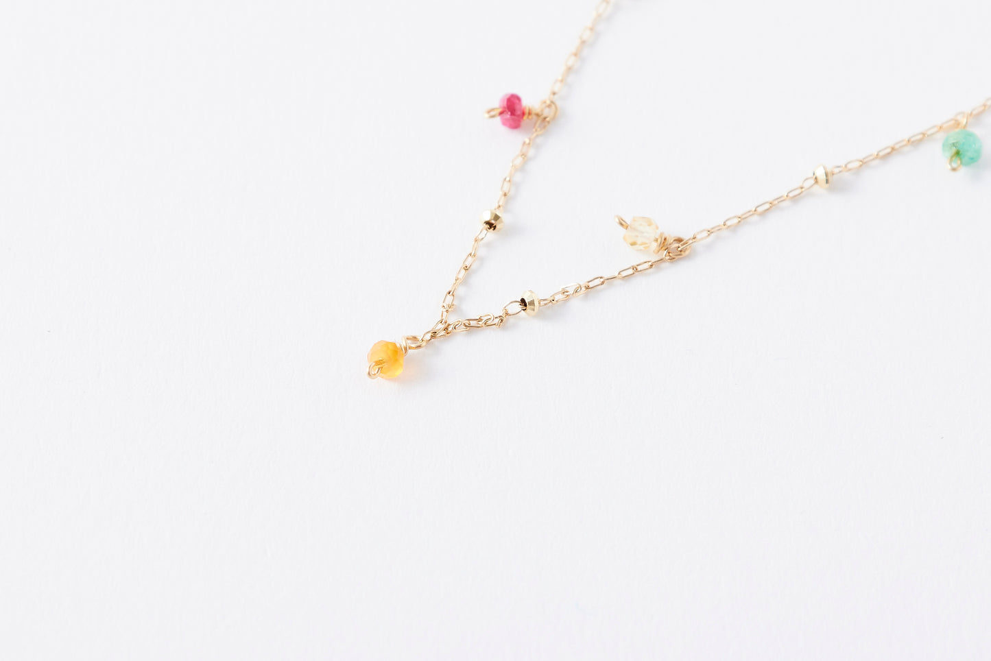 [ BASIC ] Multicolor Stone Necklace