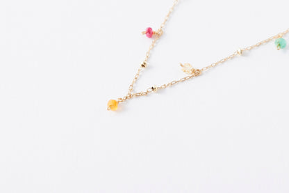 [ BASIC ] Multicolor Stone Necklace