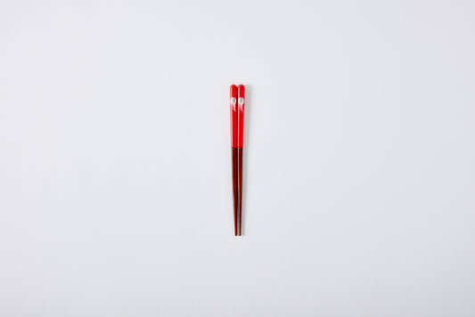 Dishwasher-Safe Chopsticks Moon Rabbit Red 16cm