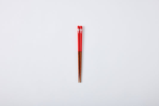 Dishwasher-Safe Chopsticks Moon Rabbit Red 18cm